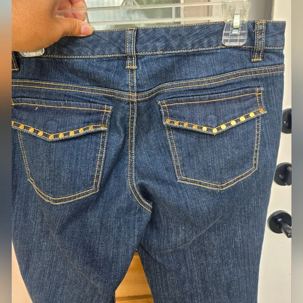 Michael Kors Women’s Size 6 Denim Blue Flare Jeans Cotton Blend Dark Wash